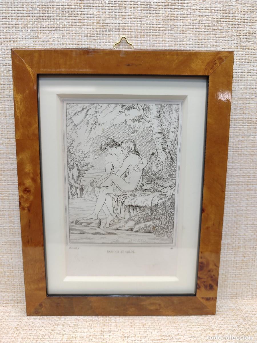 Arte: Daphnis et Chlo&eacute; de Hersent. Musee de peinture et de sculpture. Reveil. 1828. cuadro