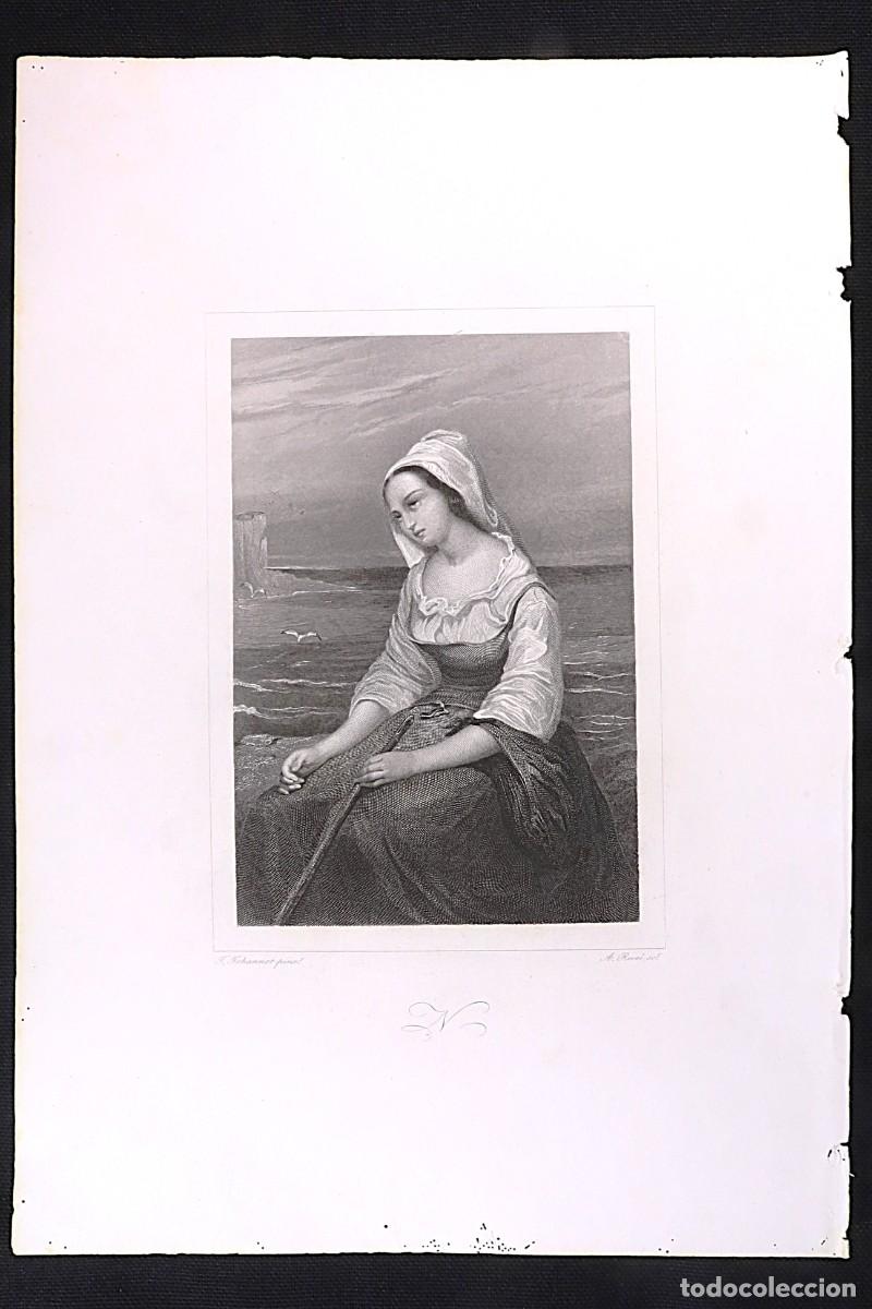 Arte: Grabado Las mujeres de la Biblia. Noem&iacute; Engraving: Women of the Bible. Naomi