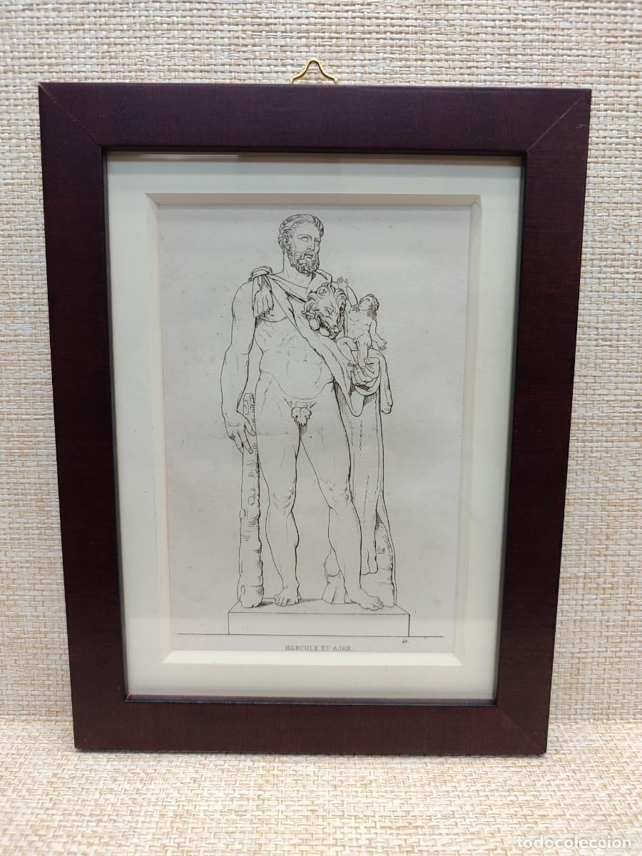 Arte: Hercules and Ajax. Musee de peinture et de sculpture. Reveil. 1828. cuadro