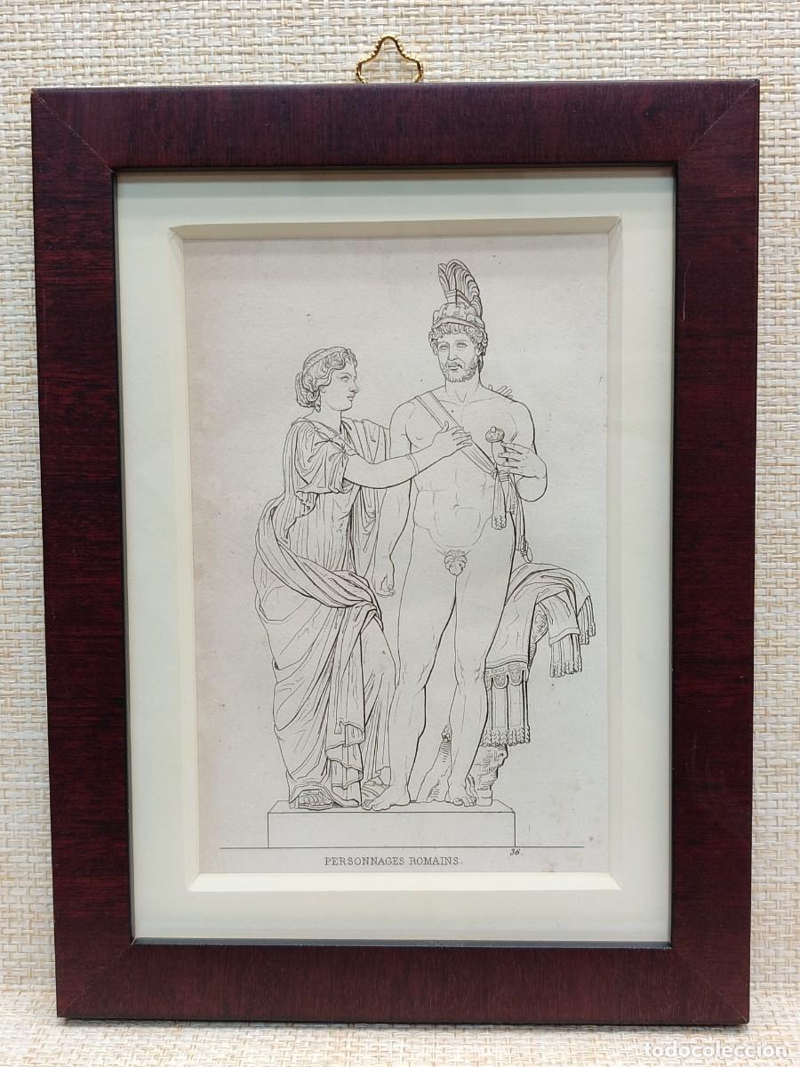 Arte: Personajes romanos. Musee de peinture et de sculpture. Reveil. 1828. cuadro