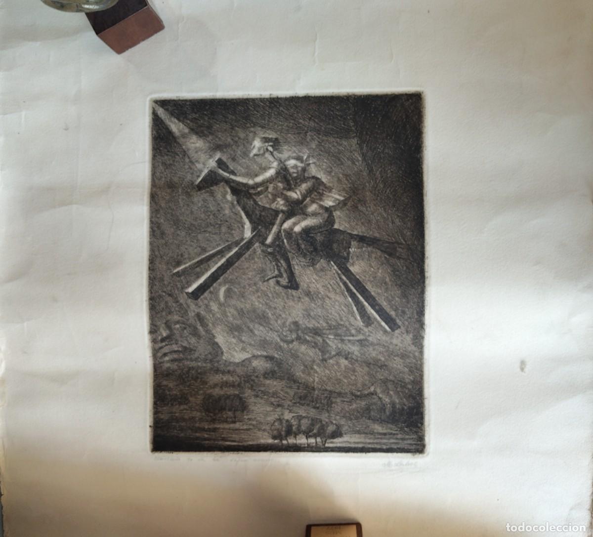 Arte: Manuel Lahoz Valle(Oliete 1910)Clavile&ntilde;o aguafuerte