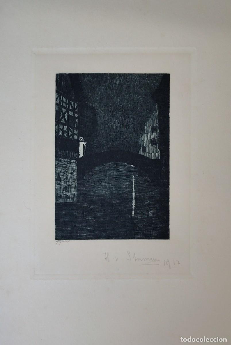 Arte: Escuela europea pp S XX Puente firmado y fechado 1912