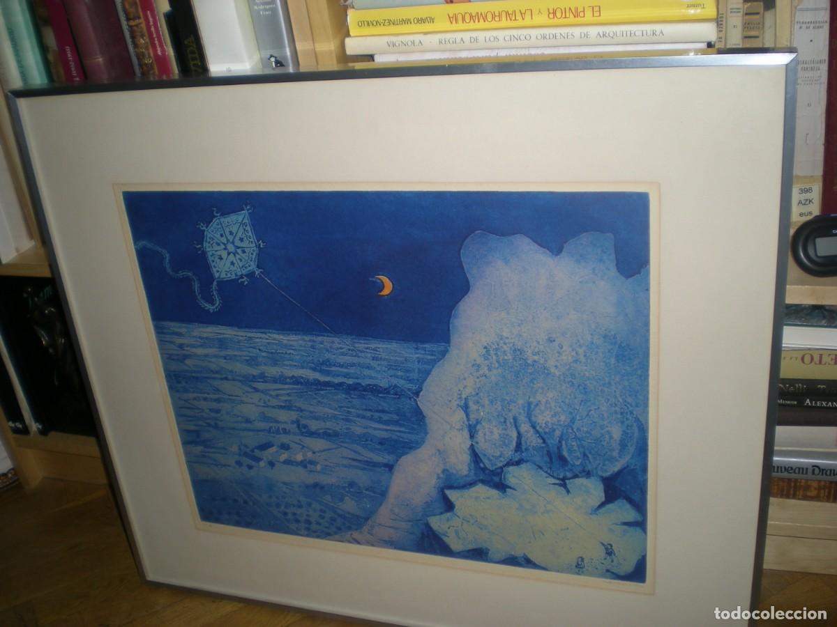 Arte: Grabado Aguafuerte tinta Prueba Autor firmada Dimitri 67 P/A DIMITRI PAPAGUEORGUIU marco 71X62 cm.