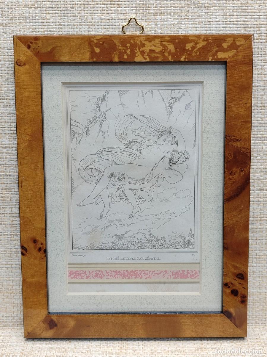 Arte: El rapto de Psique por C&eacute;firo de Prud&acute;hon. Musee de peinture et de sculpture. Reveil. 1828. cuadro