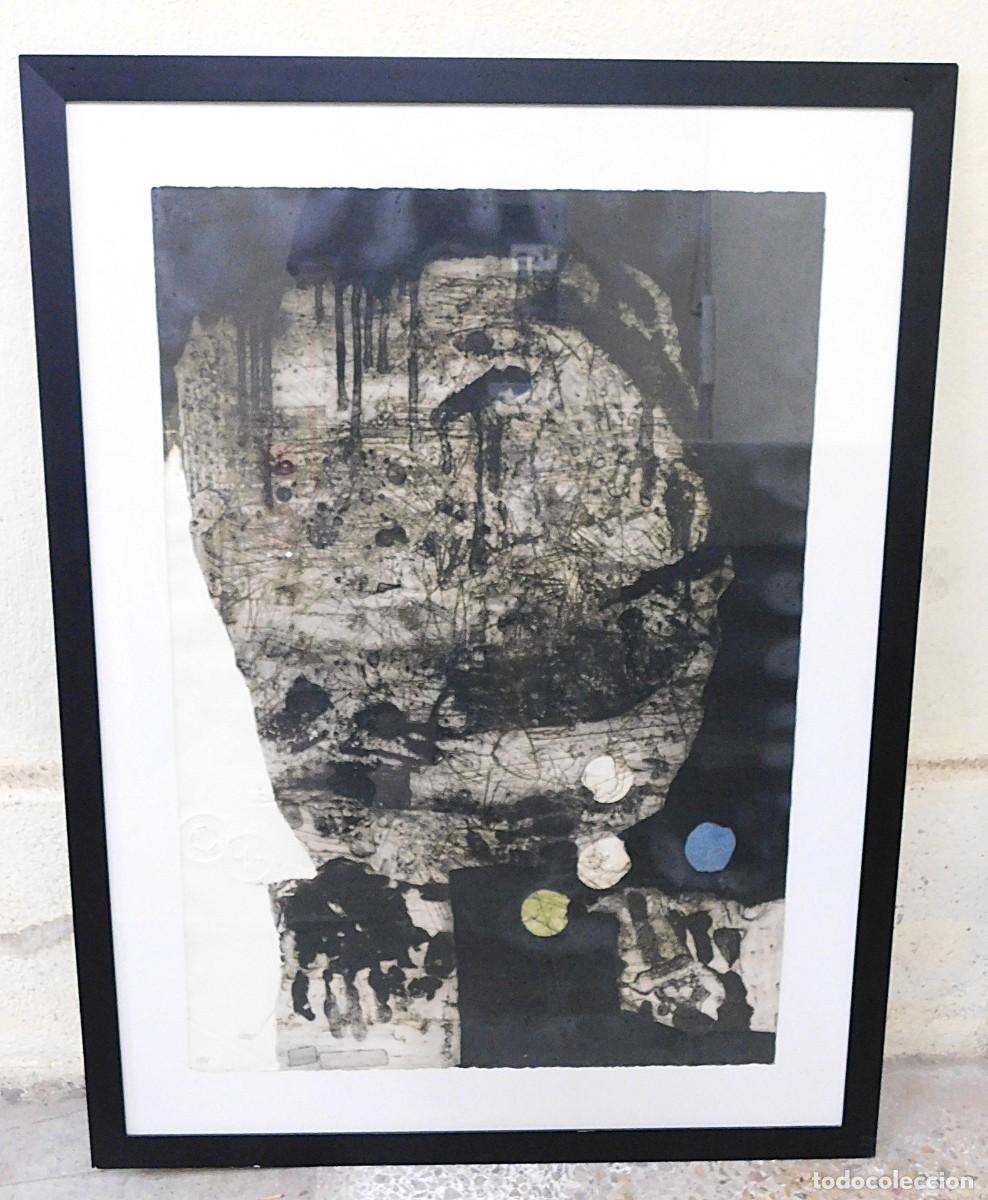Art: GRABADO CARBORUNDUM - ANTONI CLAV&Eacute; - GUERRIER AUX TROIS POINTS