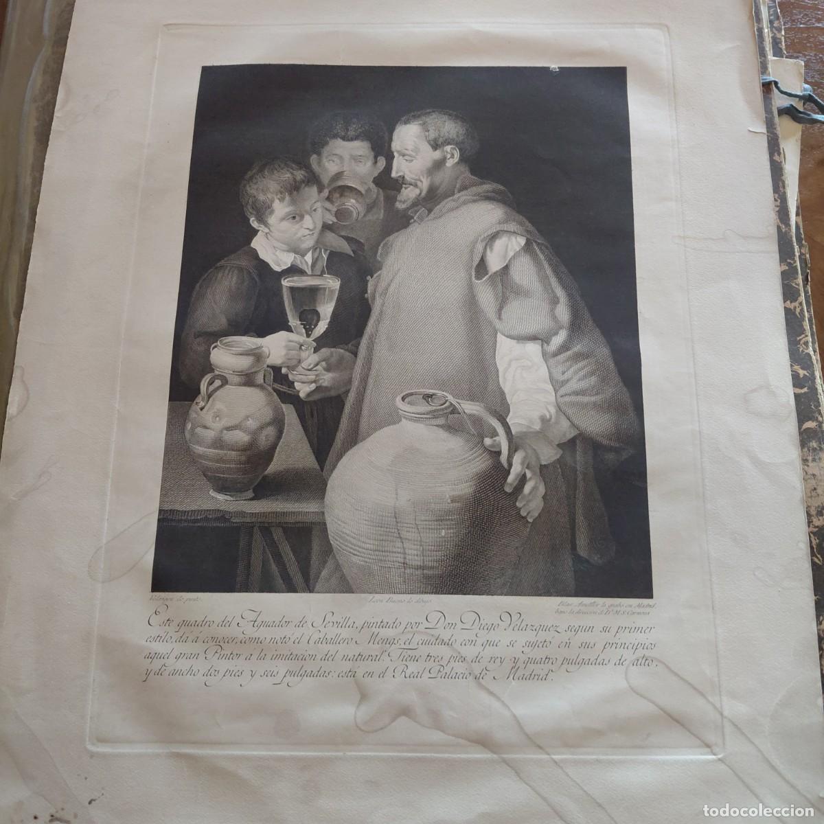 Arte: Grabado antiguo titulado &rdquo;El aguador de Sevilla&rdquo; 1793