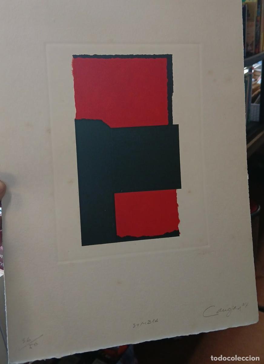 Arte: GRABADO A LA AGUAFUERTE SOMBRA RAFAEL CANOGAR 2004. LIMITADO Y NUMERADO