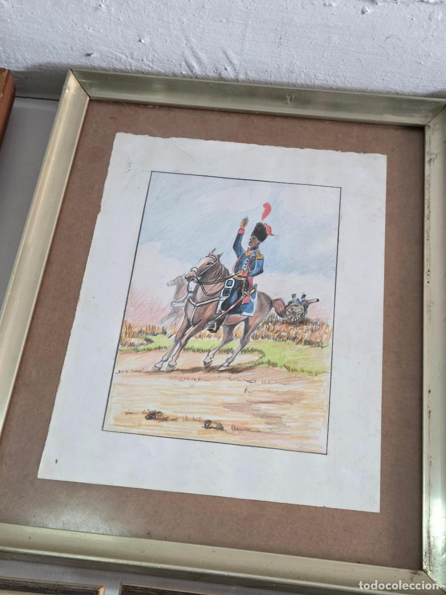 Arte: cuadro con dibujo militar envios 5&euro; - Foto 1