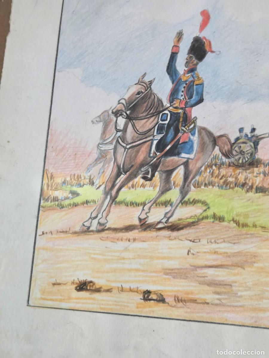 Arte: cuadro con dibujo militar envios 5&euro; - Foto 2