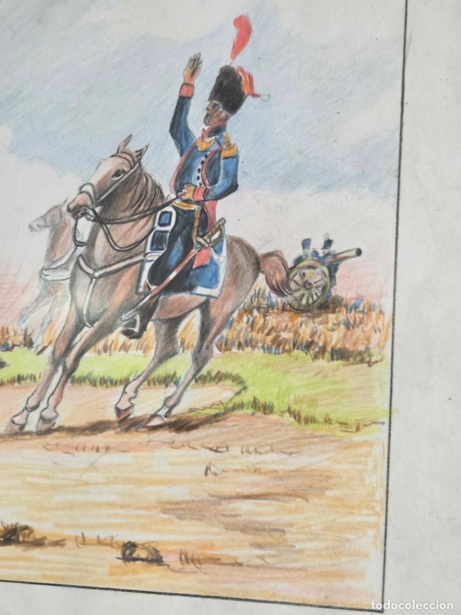 Arte: cuadro con dibujo militar envios 5&euro; - Foto 3