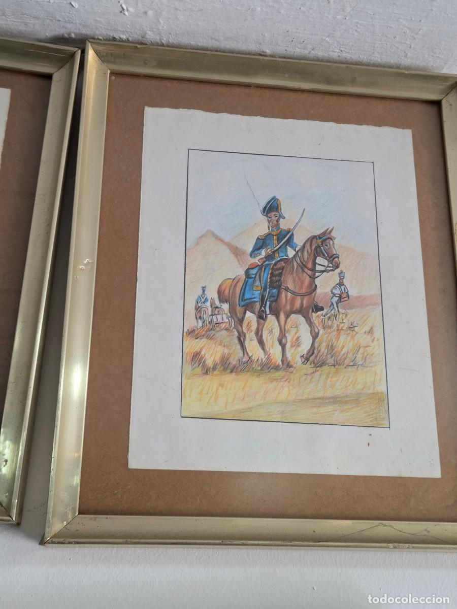 Arte: cuadro con dibujo militar envios 5&euro; - Foto 1