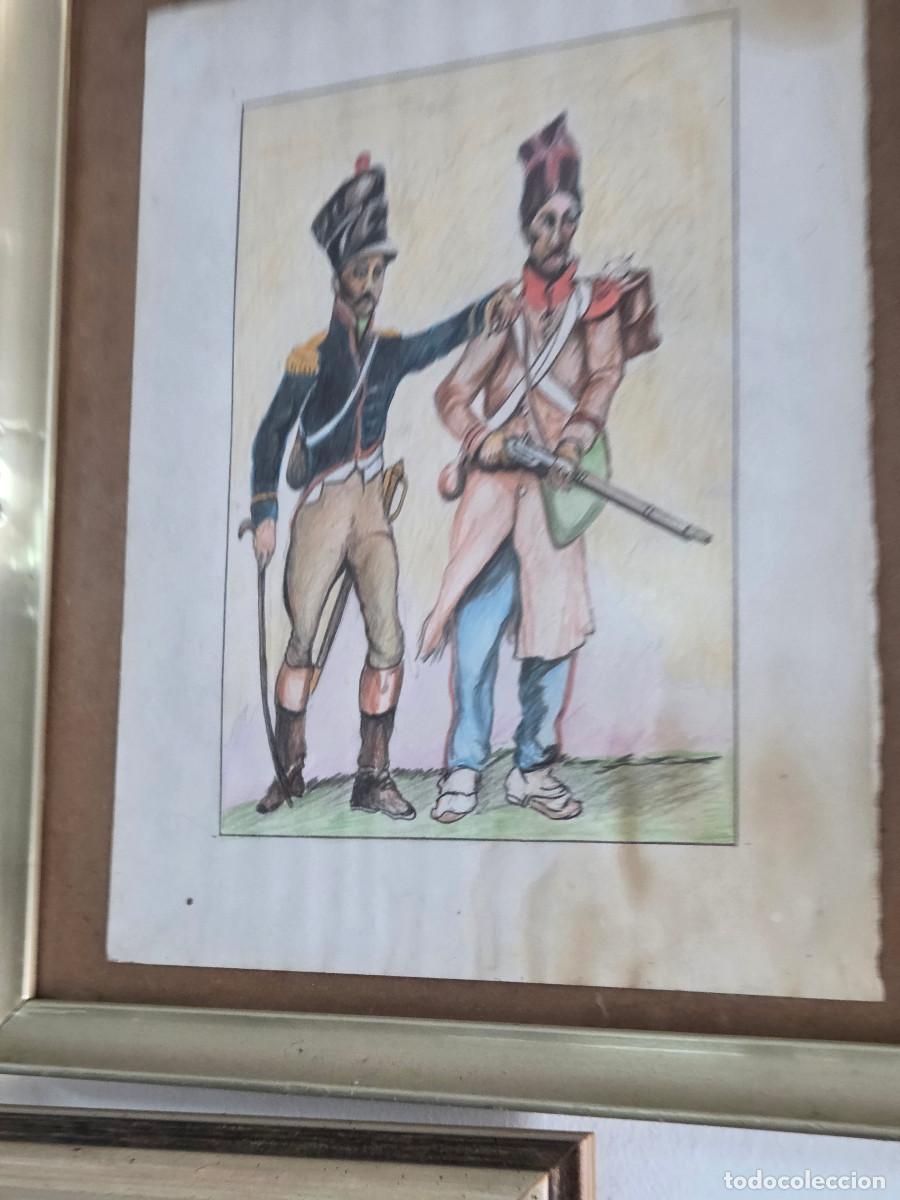 Arte: cuadro con dibujo militar envios 5&euro; - Foto 2