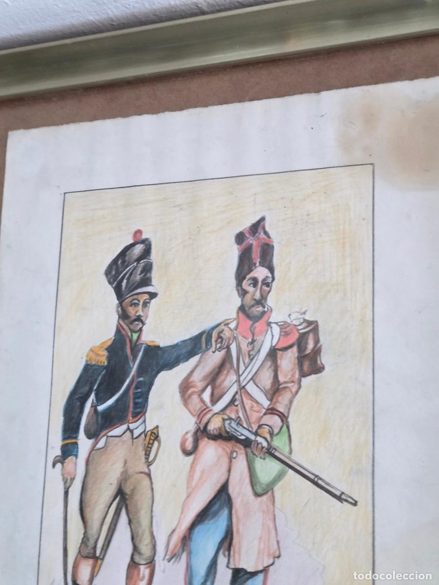 Arte: cuadro con dibujo militar envios 5&euro; - Foto 4