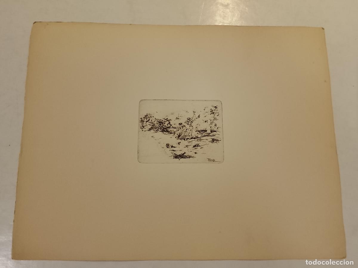 Arte: TERRUELLA - AGUAFUERTE - GRABADO ANTIGUO - CORRIDA DE TOROS - VER FOTOS