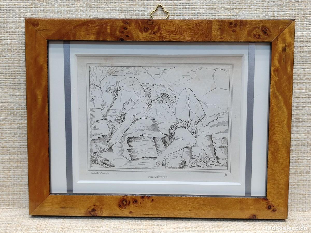 Arte: Prometeo de Salvator Rosa. Musee de peinture et de sculpture. Reveil. 1828. cuadro