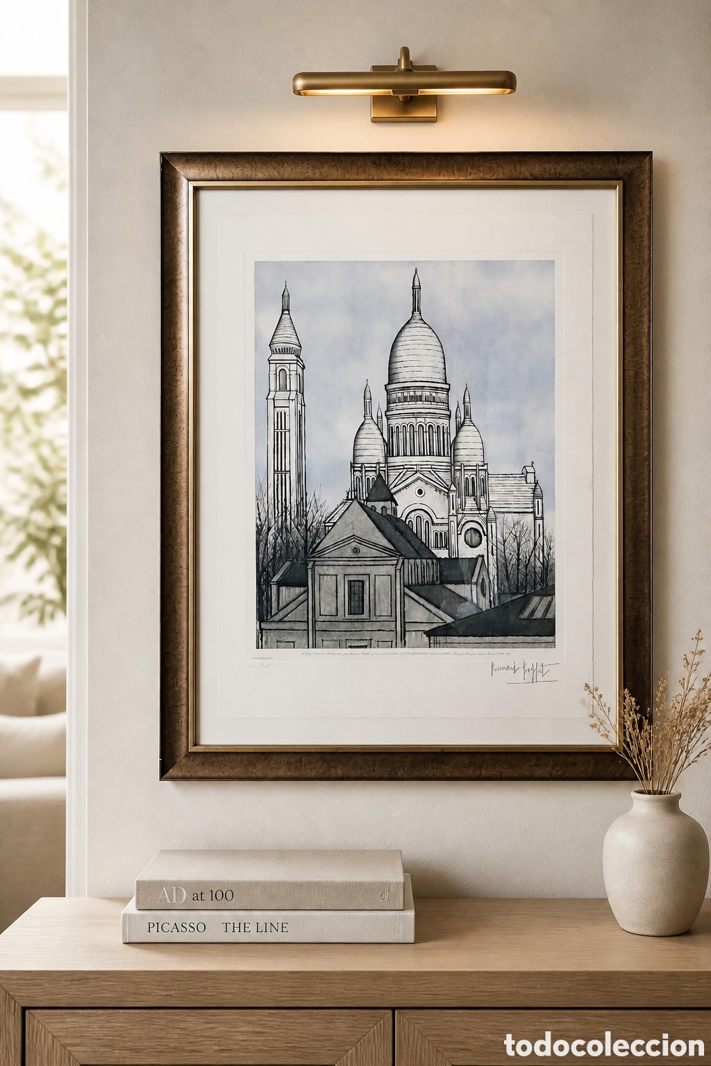 Arte: BUFFET Bernard Paris El Sagrado Coraz&oacute;n 1985 Grabado a color firmado&nbsp;. Numerado 200/275