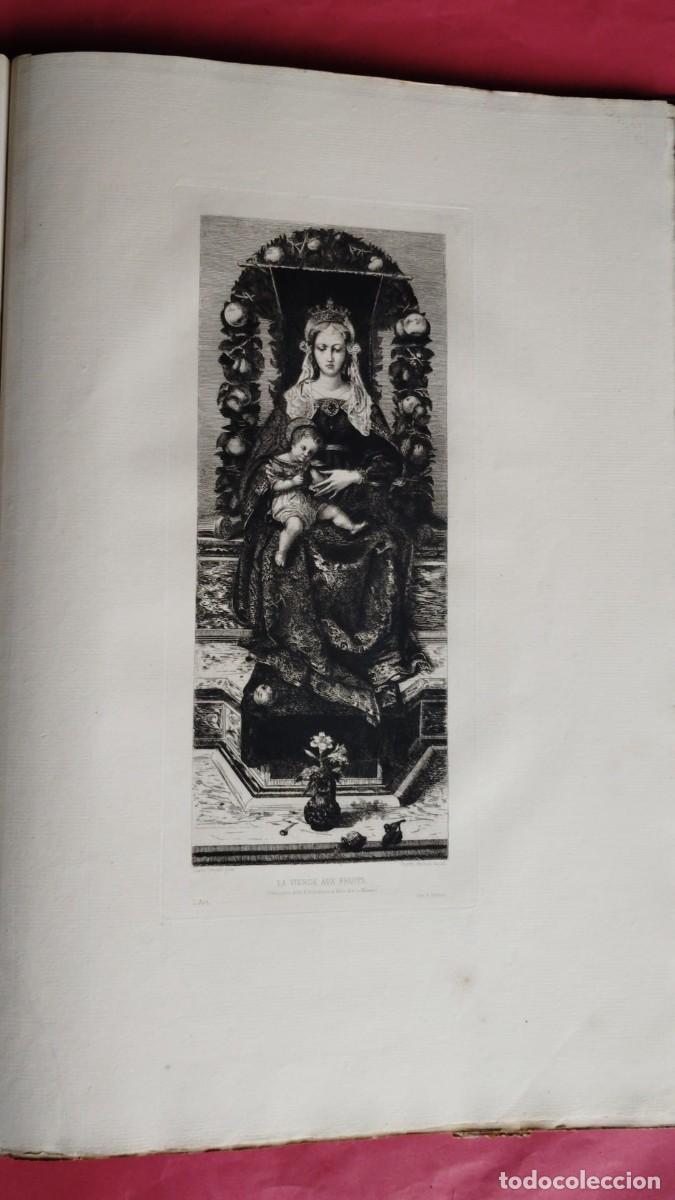 Arte: LA VIRGEN DE LA VELA.-CARLO CRIVELLI.-GRABADO.-AGUAFUERTE.-IMPRENTA A. SALMON.-SIGLO XIX.
