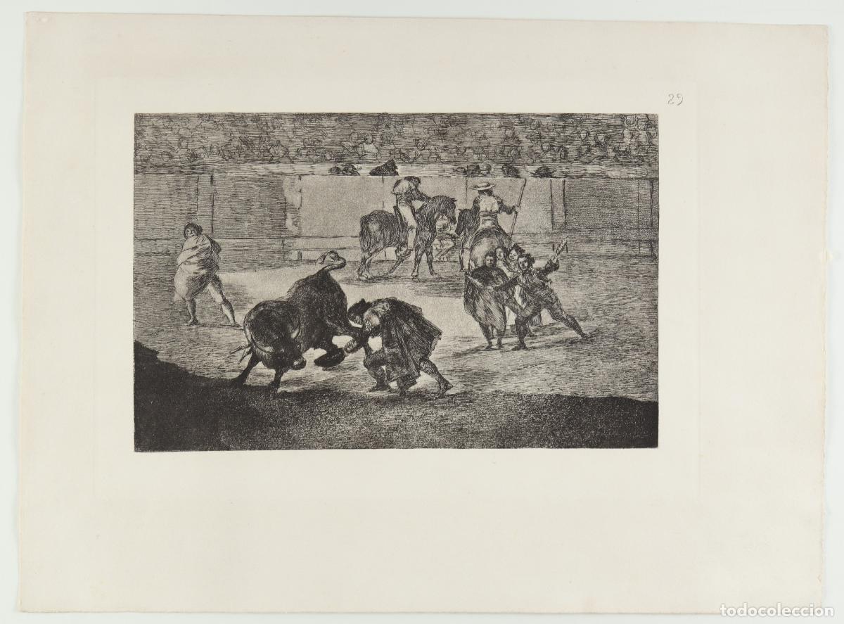 Arte: Pepe Illo haciendo un recorte al toro - Goya Lucientes, Francisco de (1746-1828)
