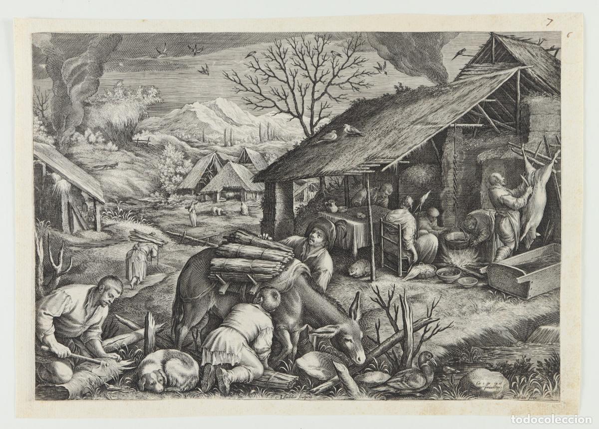 Arte: Invierno - Sadeler, Jan (1550-ca. 1600) - Foto 1