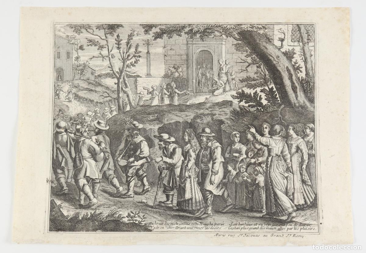Arte: Au bruit des instruments cette Nimphe par&eacute;e - Chereau, Jacques (1688-1776)