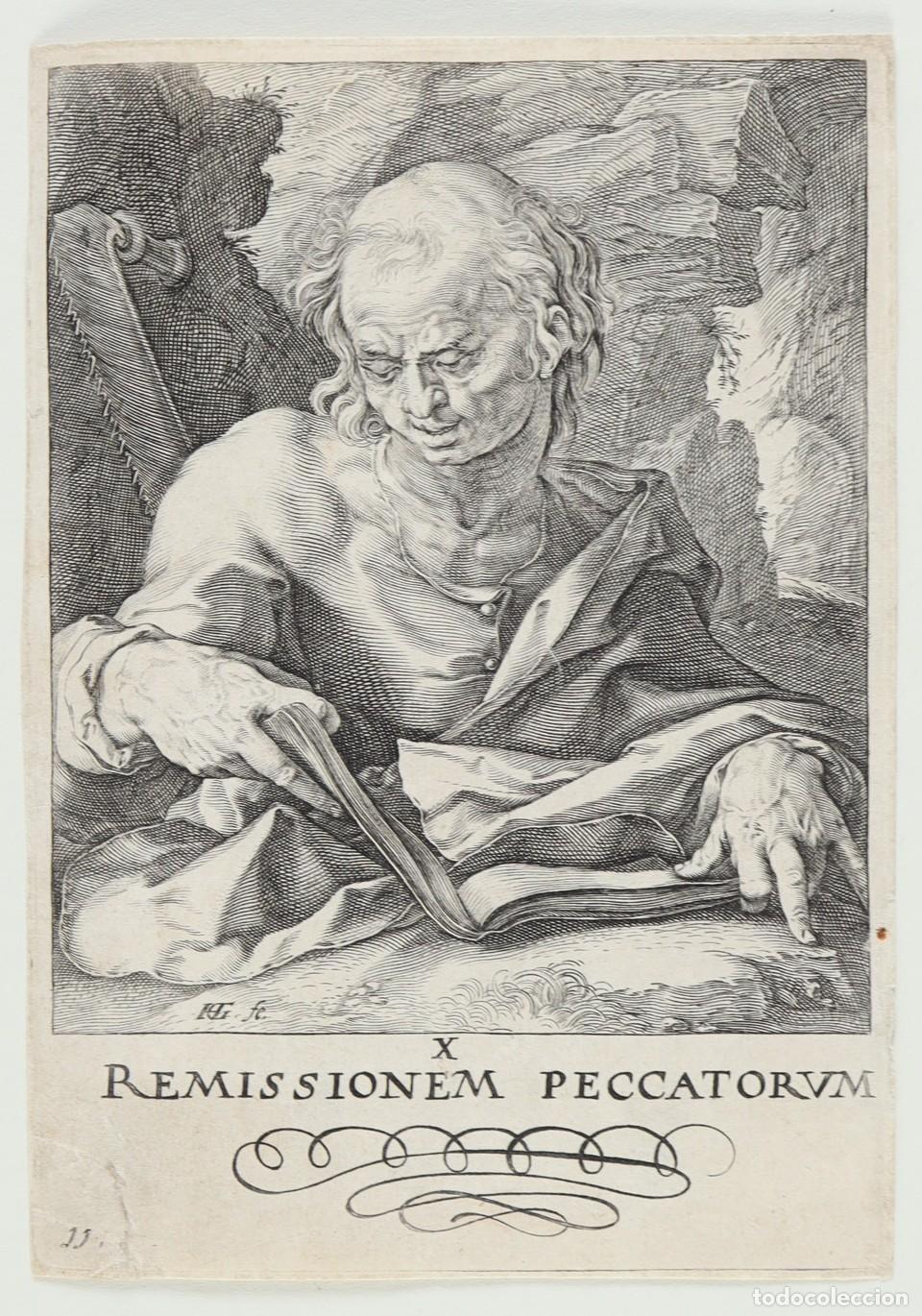 Arte: Saint Simon - Goltzius, Hendrick (1558-1617) - Foto 1