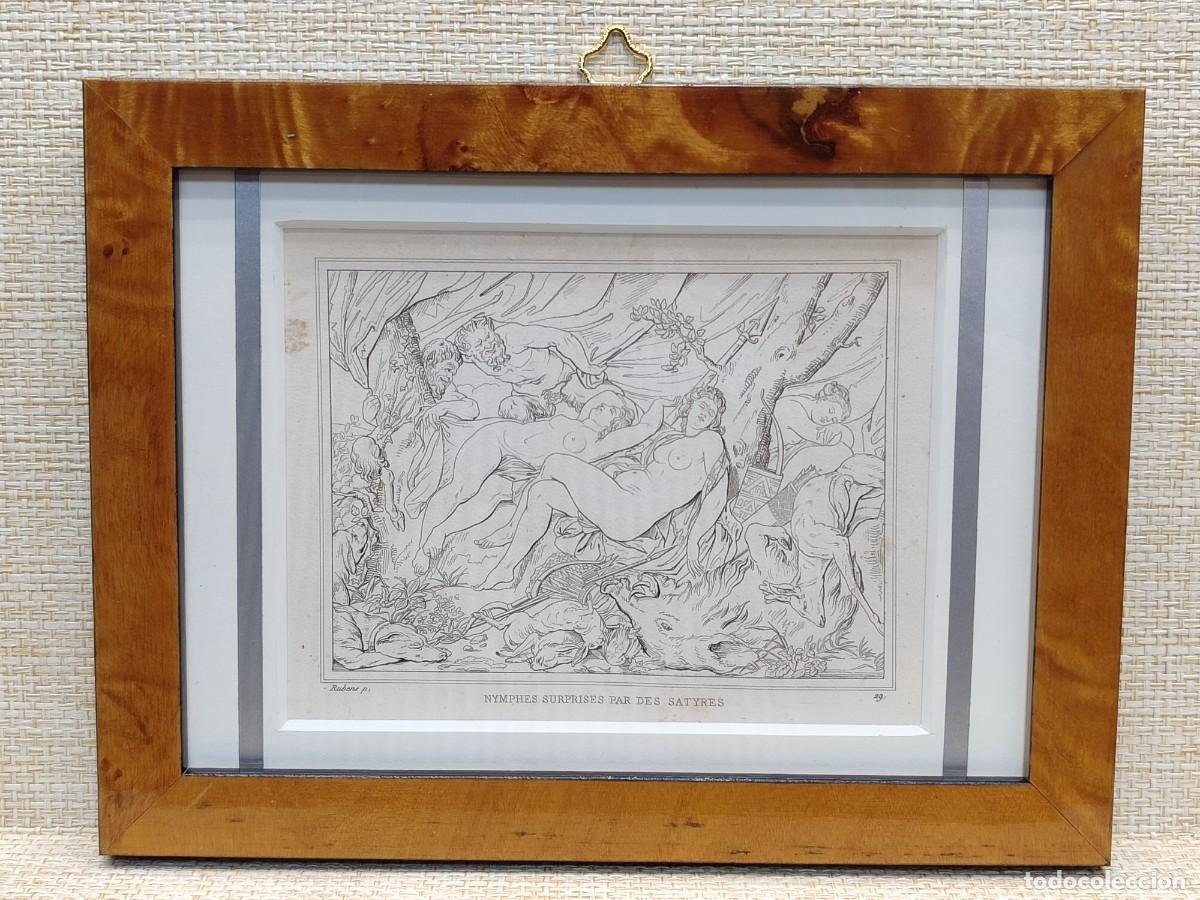 Arte: Nimfas y satiros de Rubens. Musee de peinture et de sculpture. Reveil. 1828. cuadro