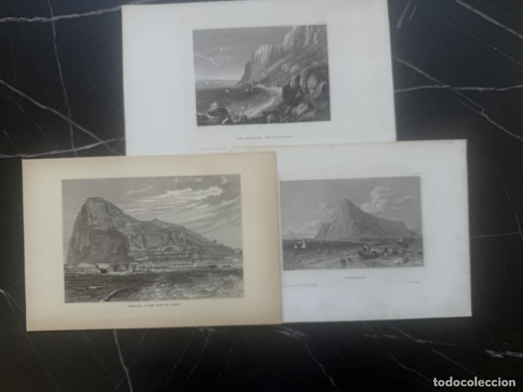 Arte: Vistas de Gibraltar ( sur de Espa&ntilde;a), hacia 1850. Varios autores