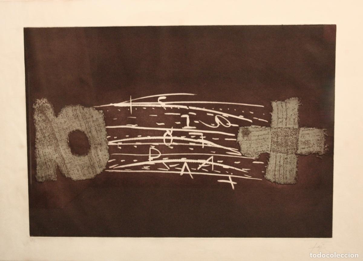 Arte: Grabado Original de ANTONI T&Aacute;PIES