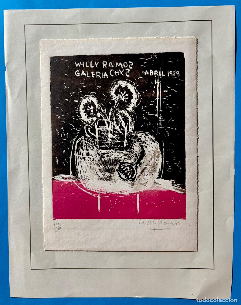 Arte: MURCIA- GRABADO- WILLY RAMOS- GALERIA CHYS- 1989