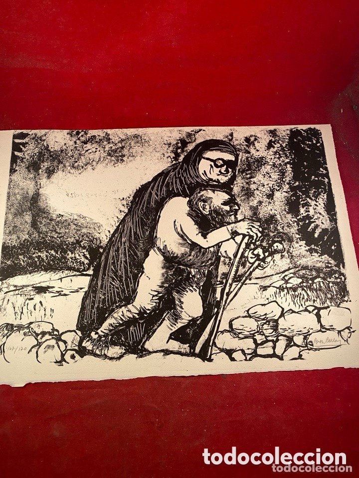 Art: Litograf&iacute;a firmada y numerada &ndash; Escena de ayuda y compasi&oacute;n