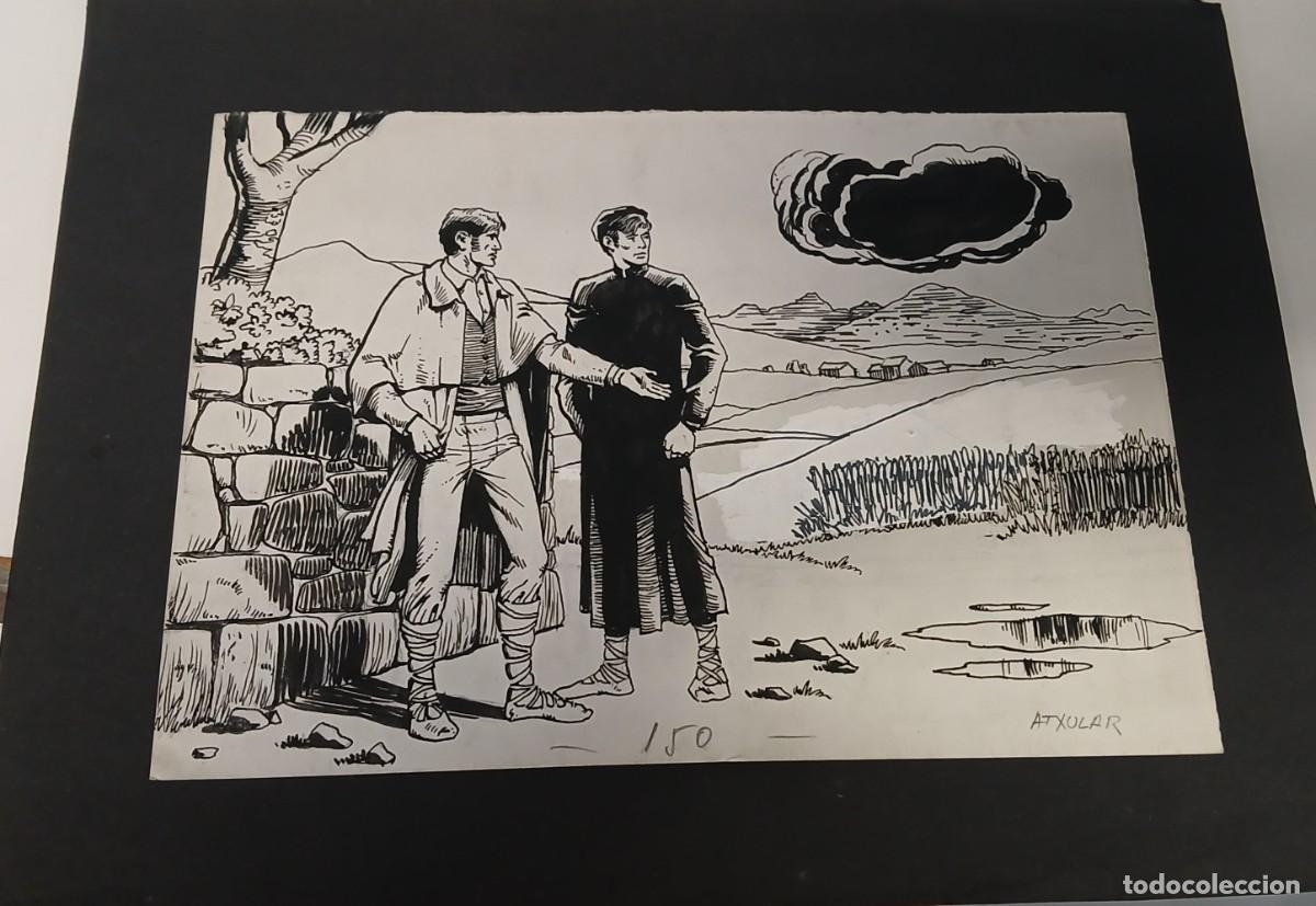 Arte: DIBUJO ORIGINAL DICCIONARIO ILUSTRADO DE MITOLOGIA VASCA DE BARANDIARAN Y AYERBE JOSE MIGUEL