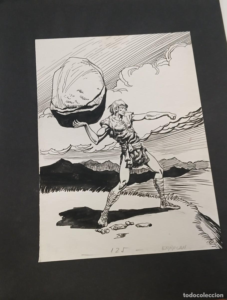 Arte: DIBUJO ORIGINAL DICCIONARIO ILUSTRADO DE MITOLOGIA VASCA DE BARANDIARAN Y AYERBE JOSE MIGUEL