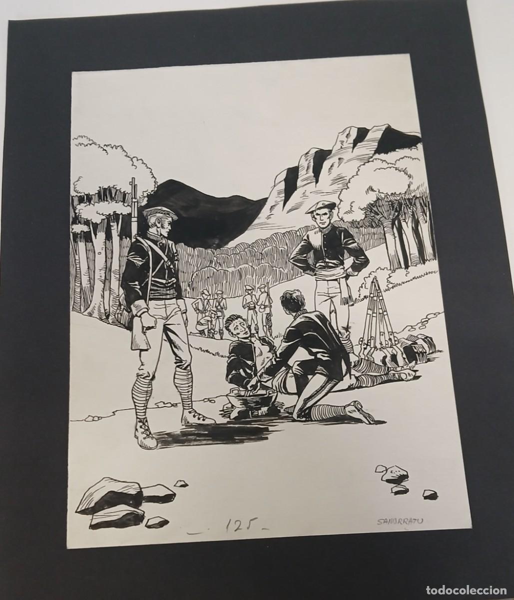 Arte: DIBUJO ORIGINAL DICCIONARIO ILUSTRADO DE MITOLOGIA VASCA DE BARANDIARAN Y AYERBE JOSE MIGUEL