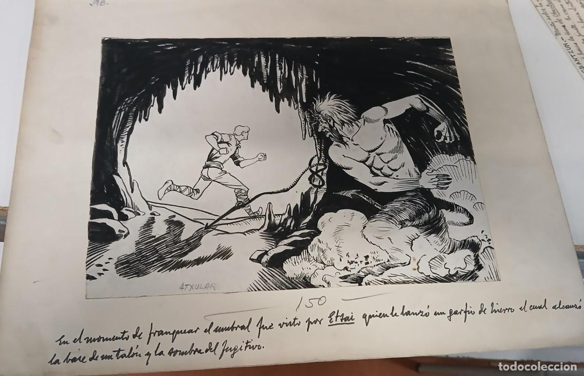 Arte: GRABADO ORIGINAL DICCIONARIO ILUSTRADO DE MITOLOGIA VASCA DE BARANDIARAN Y AYERBE JOSE MIGUEL
