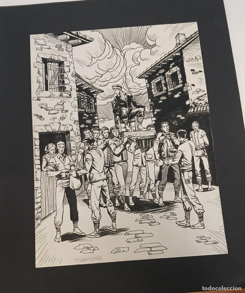 Arte: GRABADO ORIGINAL DICCIONARIO ILUSTRADO DE MITOLOGIA VASCA DE BARANDIARAN Y AYERBE JOSE MIGUEL