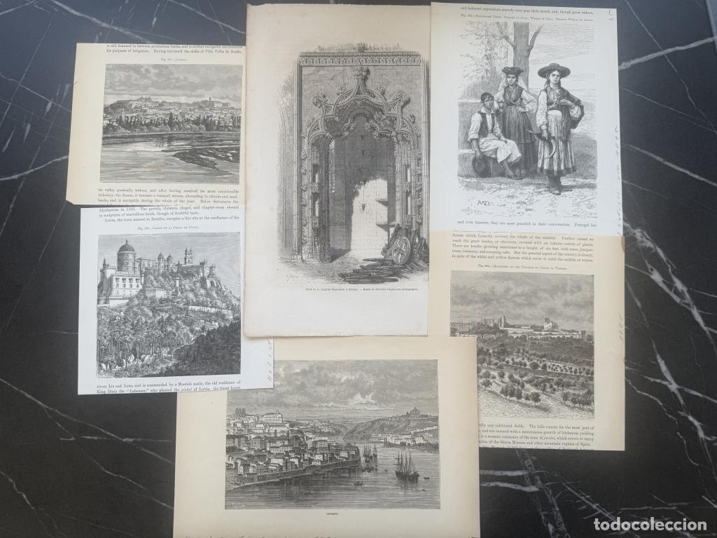Arte: Seis xilograf&iacute;as de Portugal, hacia 1880. Varios autores