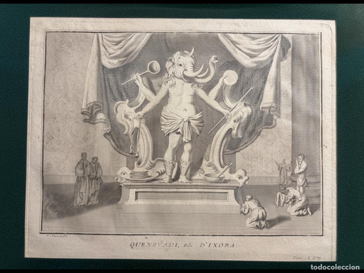 Arte: Lote de 4 grabados de la serie &rdquo;C&eacute;r&eacute;monies et coutumes religieuses de tous les peuples du monde&rdquo;