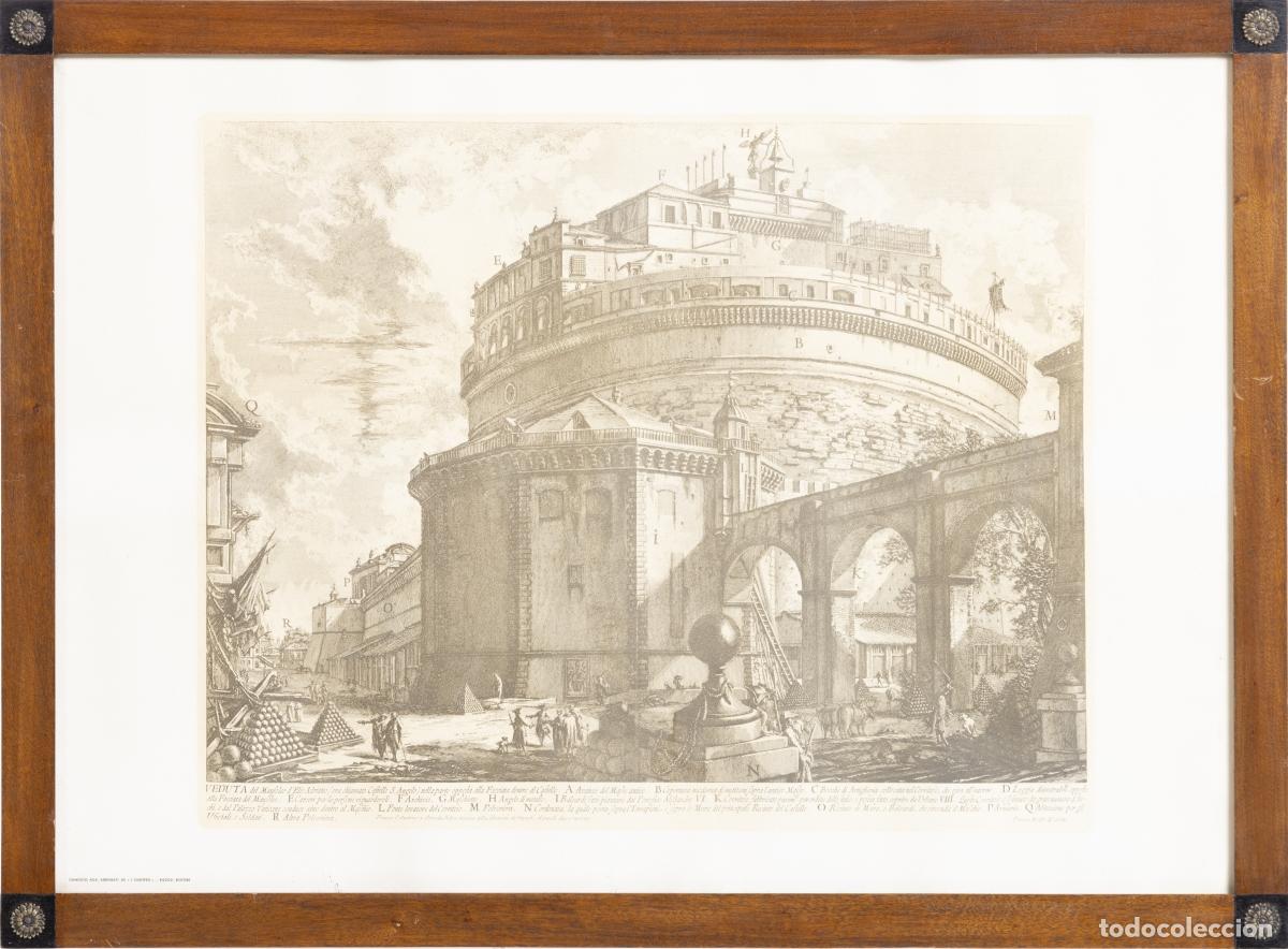 Arte: Grabado - 'Veduta del Mausoleo d'Elio Adriano' - Giovanni Batttista Piranesi I 1756