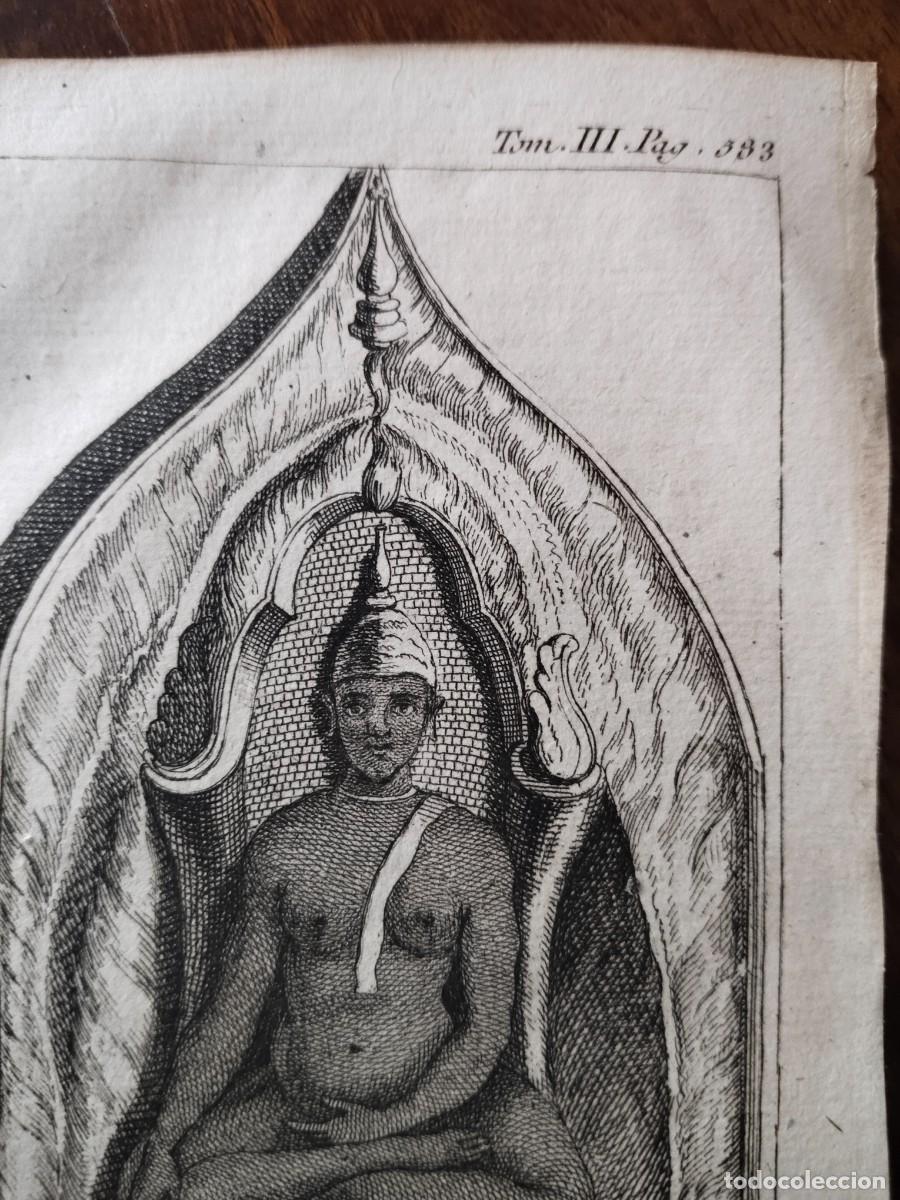 Arte: Antiguo grabado del Dios Siam&eacute;s Sommona-Codom. - Foto 2