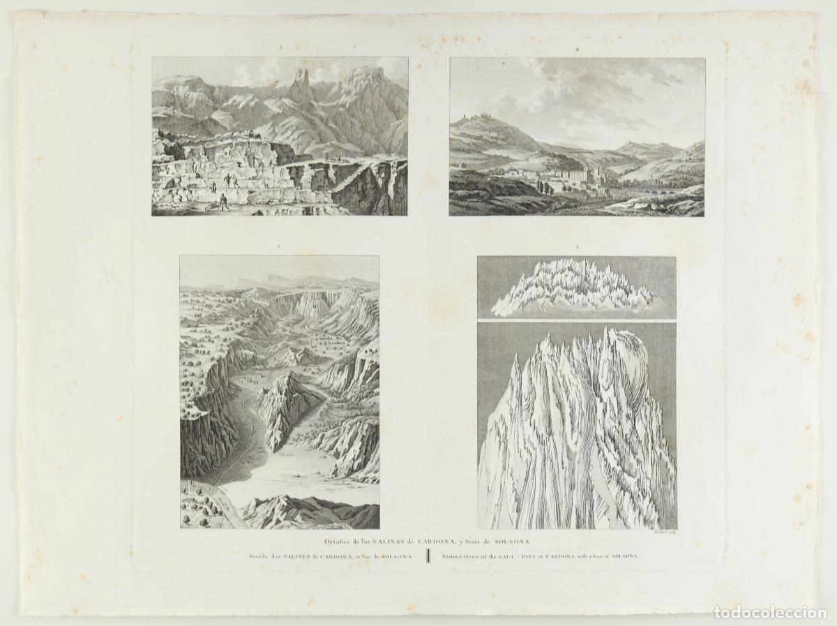 Arte: Detalles de las Salinas de Cardona y Vista de Solsona