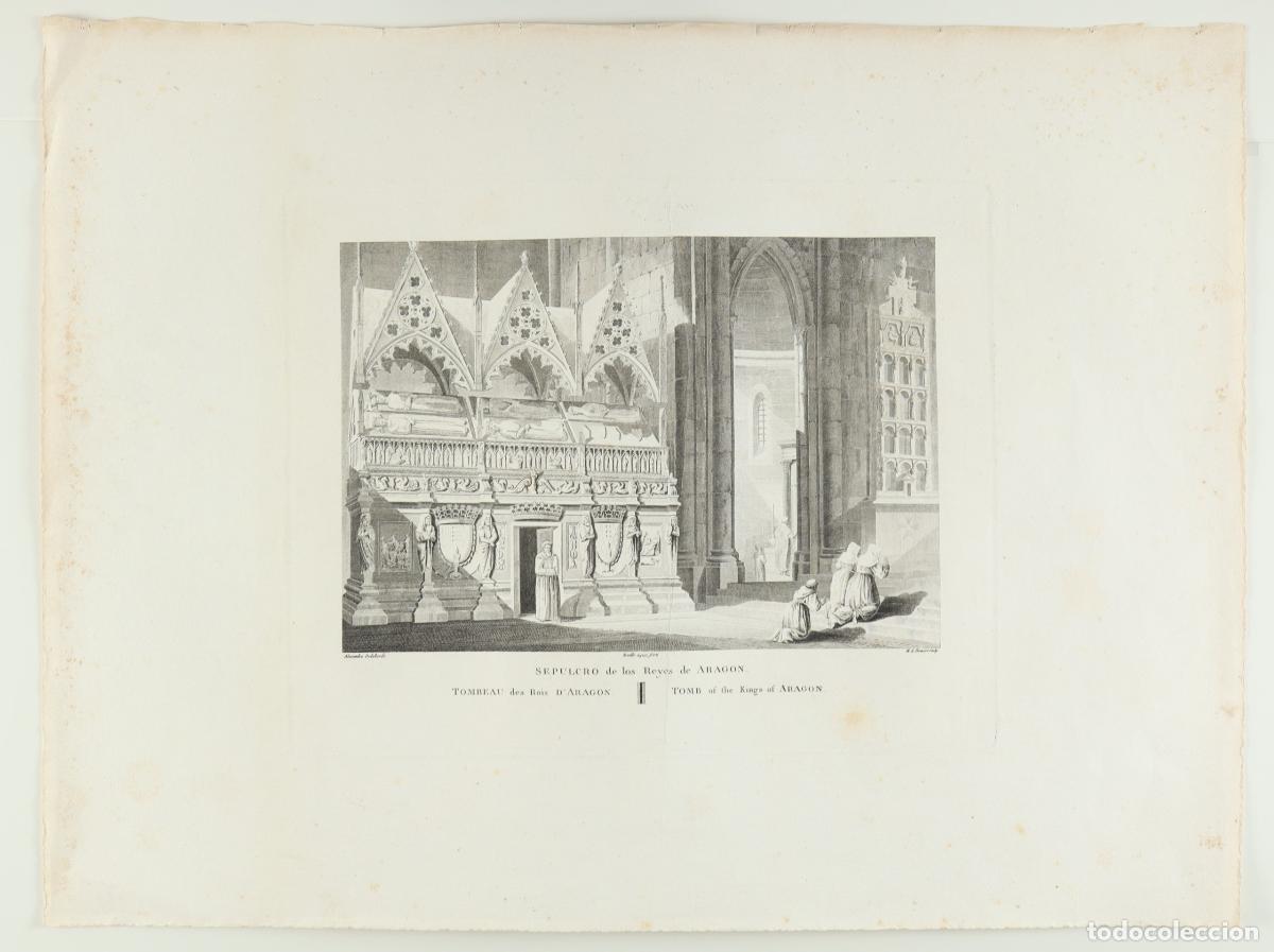 Arte: Sepulcro de los Reyes de Aragon - Laborde, Alexandre de (1773-1842)