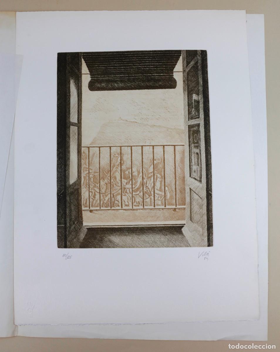 Arte: Miquel Vil&agrave;, grabat per les festes de la Merc&egrave; 1984. 110/125. Soporte 38x50cm.