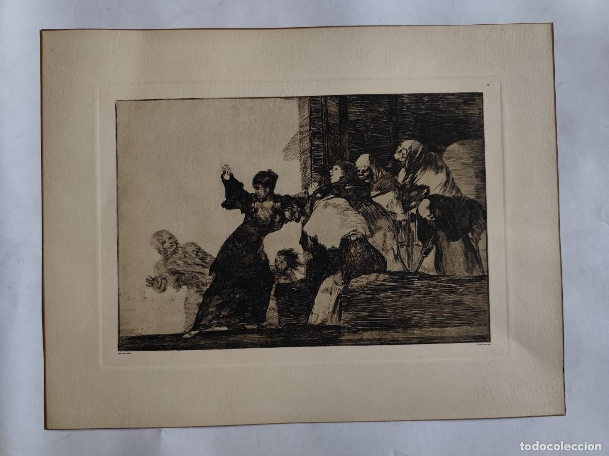 Arte: FRANCISCO DE GOYA, DISPARATE POBRE, N&ordm; 11, MARCA DE AGUA JOSE GUARRO. PRIMER TERCIO SIGLO XX