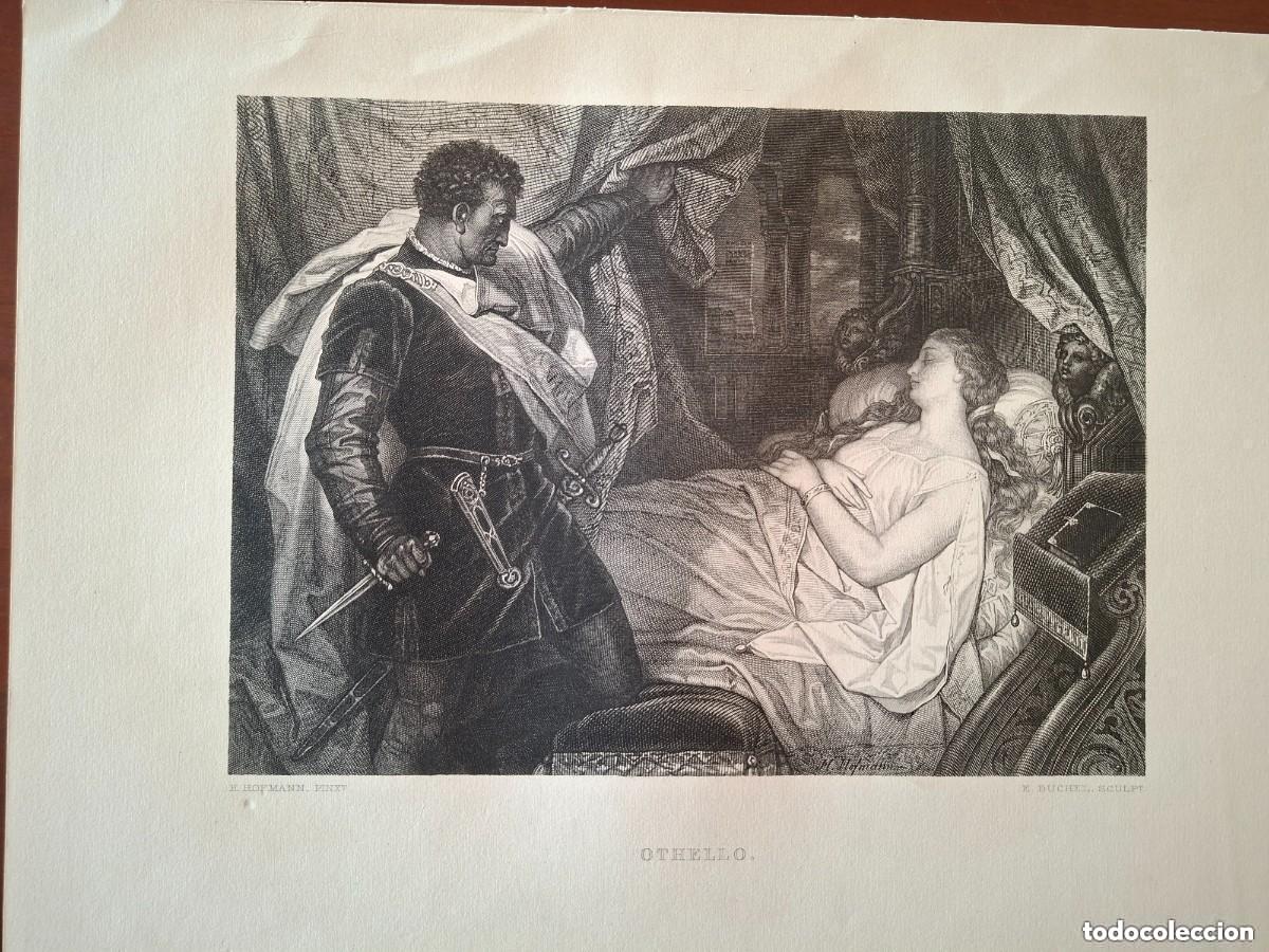 Arte: Grabado pintura H. Hofmann. Othello