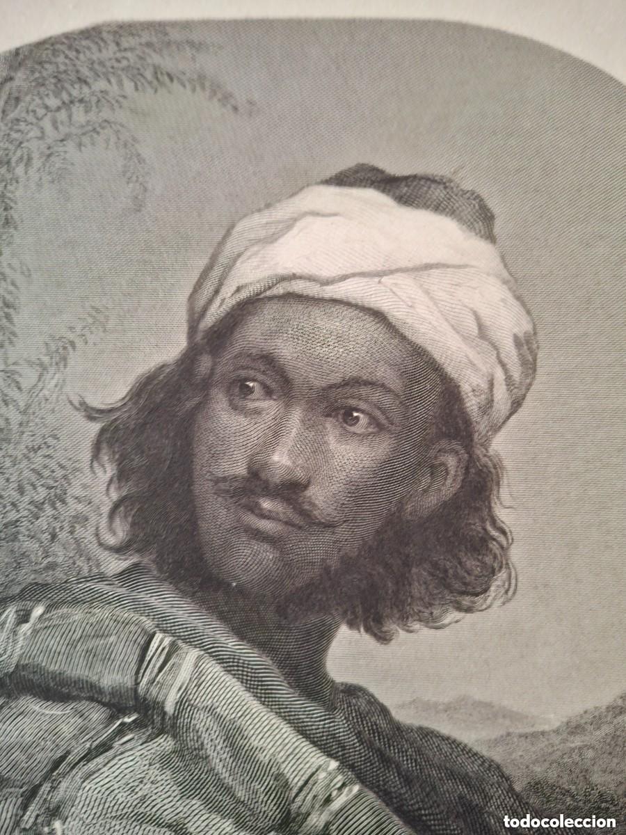 Arte: Grabado de J. E. Millars. A moorish chief - Foto 2