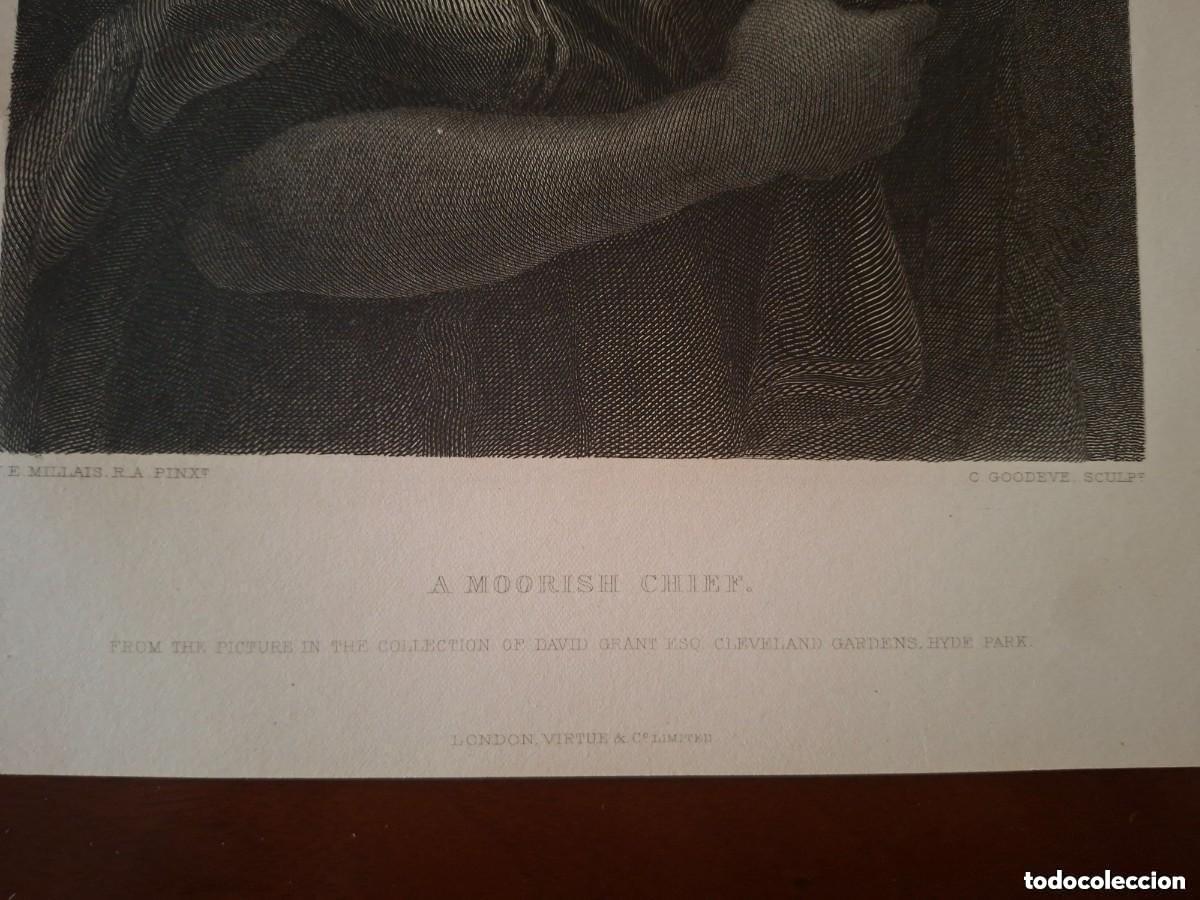 Arte: Grabado de J. E. Millars. A moorish chief - Foto 4