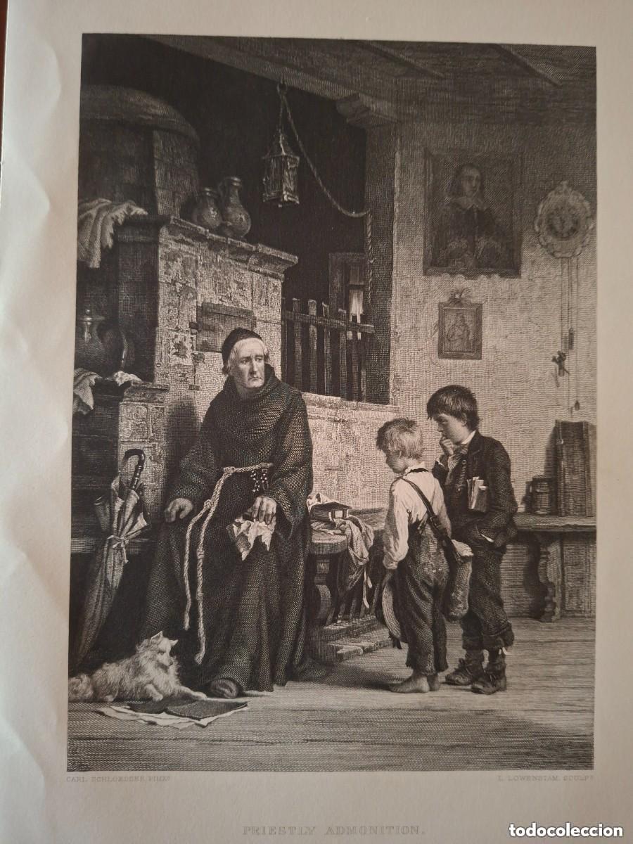 Arte: Grabado de Carl Schloesser. The admonition