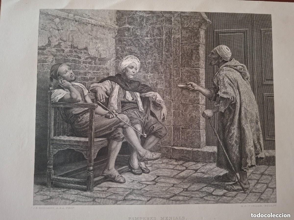Arte: Grabado J. E. Hodgson. Pampered menials - Foto 1