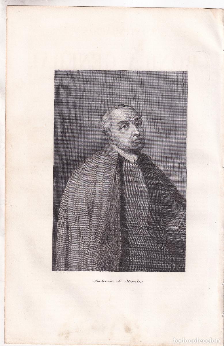Arte: GRABADO. AMBROSIO DE MORALES. 24,5 X 16,5 CM. 1852. NACIDO EN C&Oacute;RDOBA. HISTORIADOR