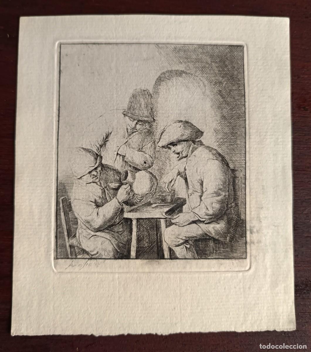 Arte: Van Ostade. Grabado de 1660